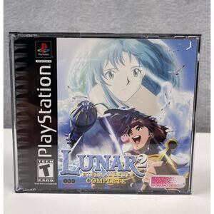 Lunar 2: Eternal Blue Complete 4 Disc Set PS1 RPG + The Making of Lunar Disc